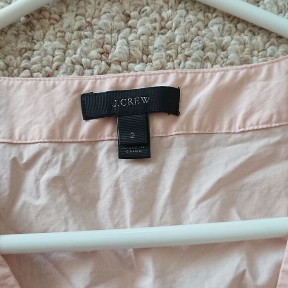 J.Crew cotton sleeveless wrap top in subtle pink size 2 - Picture 5 of 9